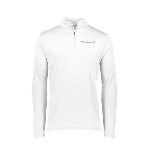 [FTLQFLWH-FAXS-LOGO2] Ladies Flex-Lite 1/4 Zip Shirt (Female Adult XS, White, Logo 2)