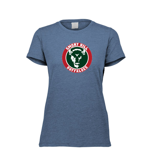 [FTSCUBNV-FAXS-LOGO1] Decker Women's Tri-Blend T-Shirt - Short Sleeve (Female Adult XS, Navy, Logo 1)