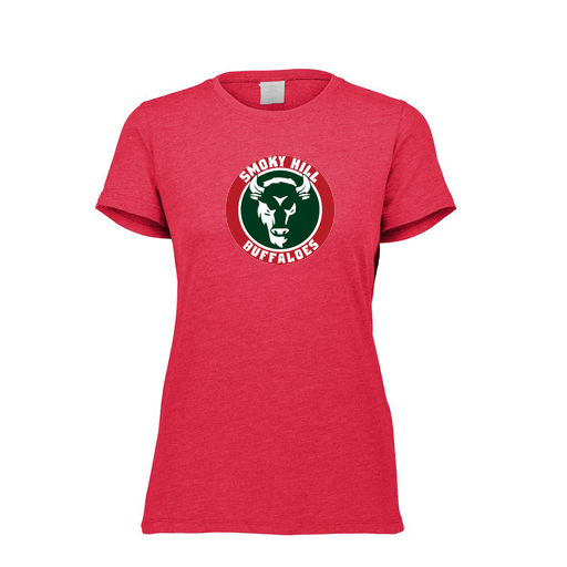 [FTSCUBRD-FAXS-LOGO1] Decker Women's Tri-Blend T-Shirt - Short Sleeve (Female Adult XS, Red, Logo 1)