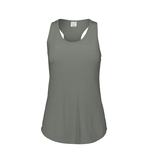 [FT0TUBGY-FAS-LOGO2] Ladies Tri Blend Tank Top (Female Adult S, Gray, Logo 2)