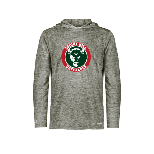 [FOLHCGGY-AS-LOGO1] Decker Men's Charge Hoodie (Adult S, Gray, Logo 1)