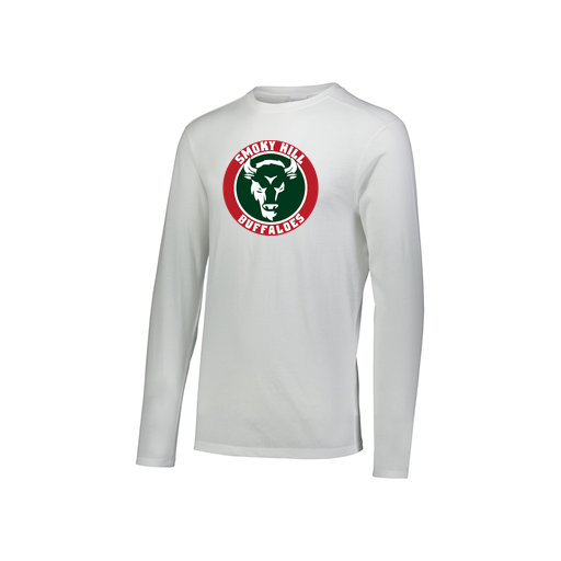[FTLCUBWH-YS-LOGO1] Decker Youth Tri-Blend T-Shirt - Long Sleeve (Youth S, White, Logo 1)