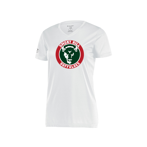 [222820.005.S-LOGO1] Ladies Movement Dri Fit Shirt (Female Adult S, White, Logo 1)